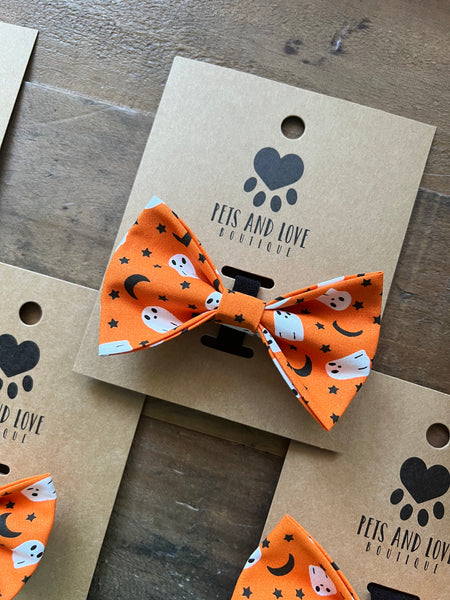 Halloween Ghosts Pet Bow Tie