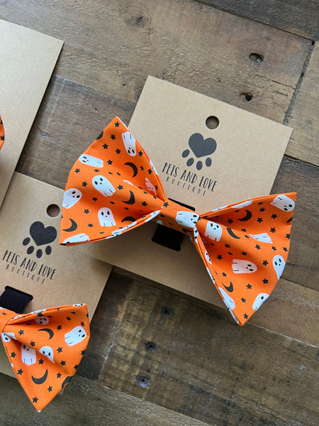 Halloween Ghosts Pet Bow Tie