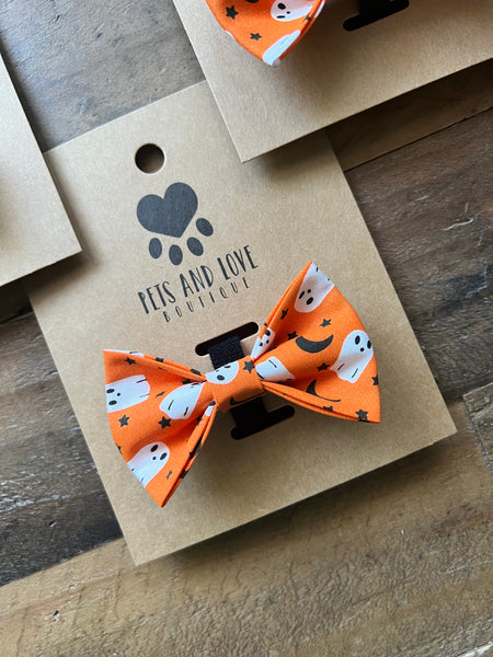 Halloween Ghosts Pet Bow Tie