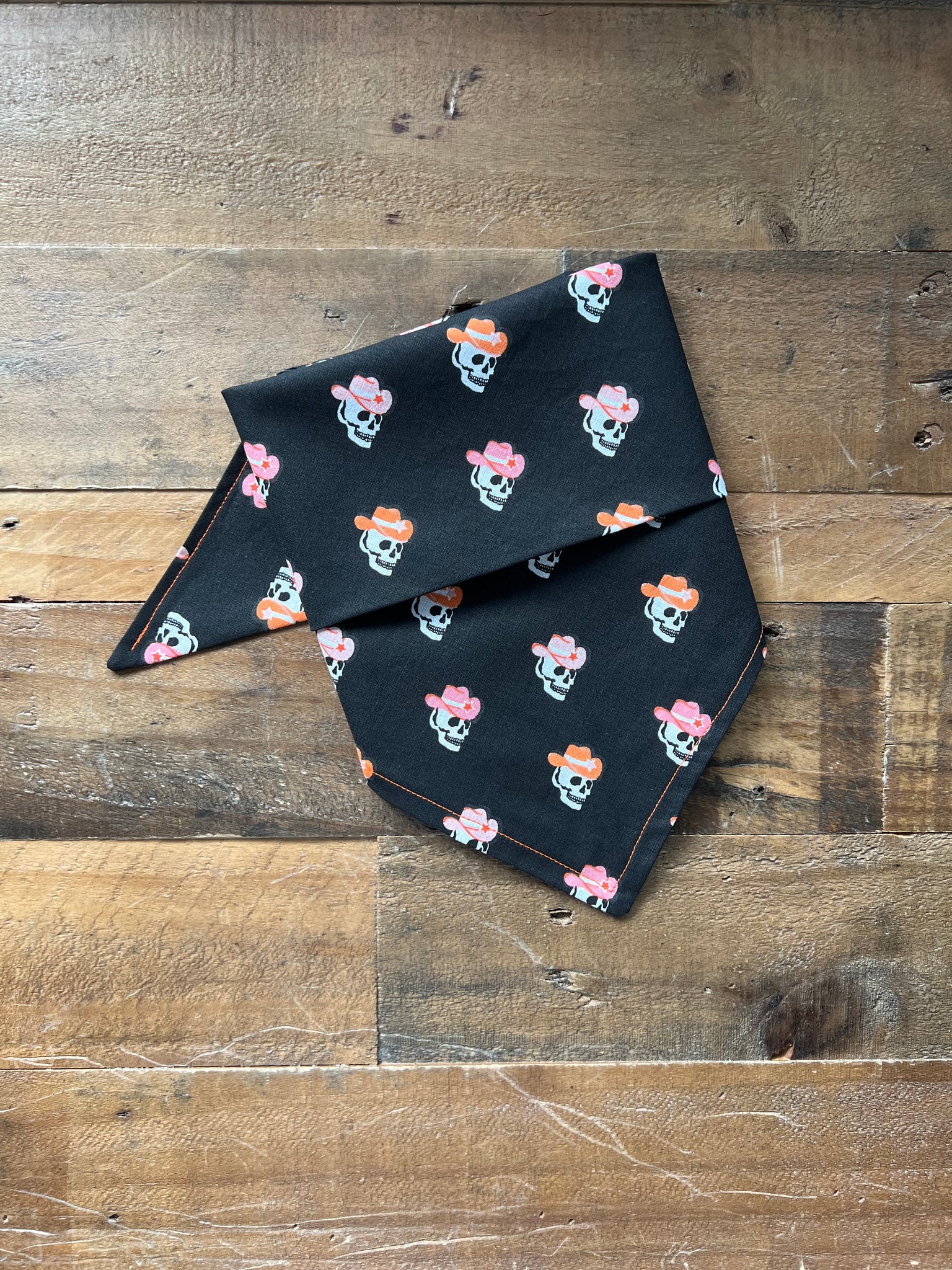 Halloween Western Skulls Dog Bandana