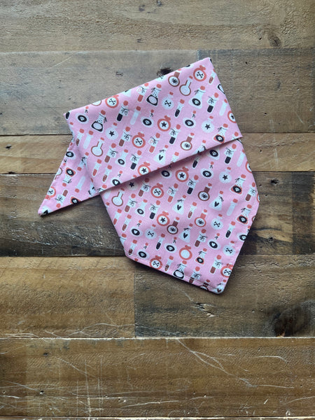 Halloween Potions Dog Bandana - Pink