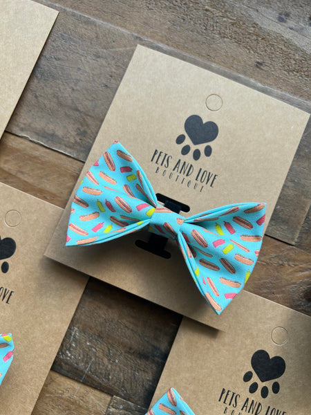 Hot Dogs Dog Bow Tie