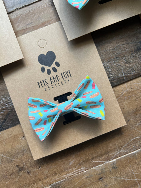 Hot Dogs Dog Bow Tie