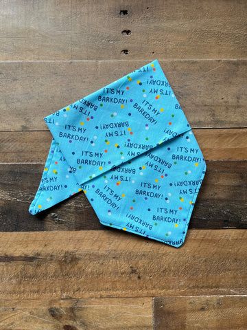 Barkday Bandana Blue