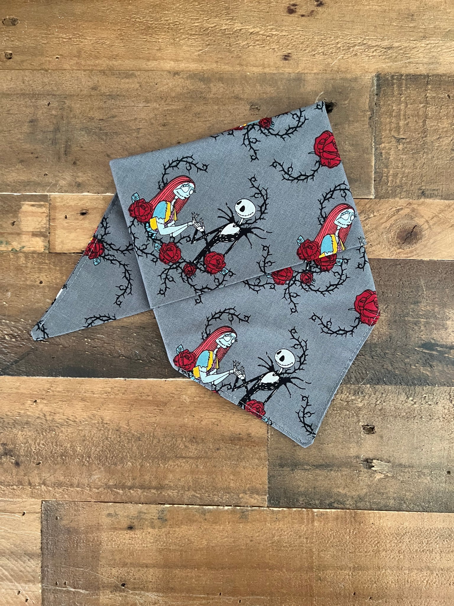 Halloween - Jack and Sally Roses  Dog Bandana