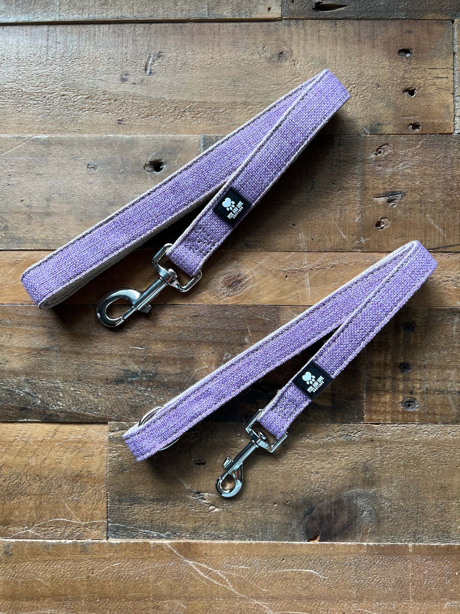 Organic Hemp Dog Leash - Lilac