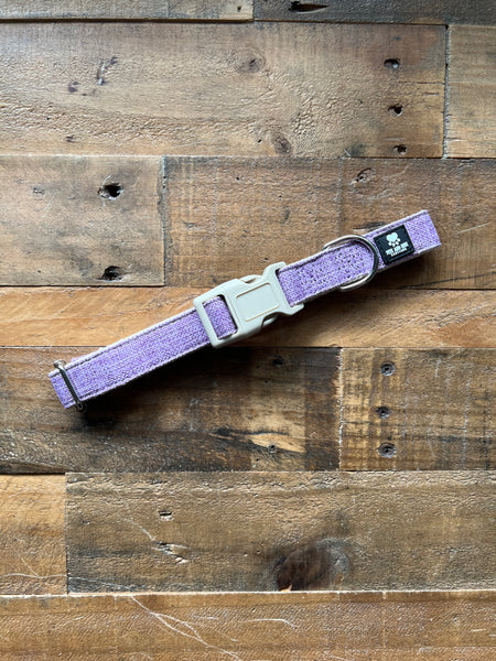 Organic Hemp Dog Collar - Lilac