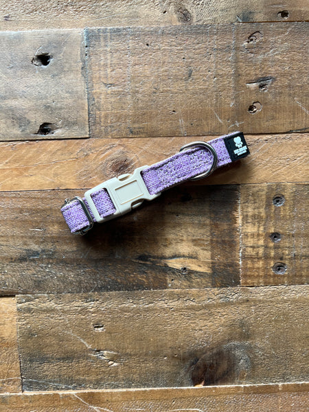 Organic Hemp Dog Collar - Lilac