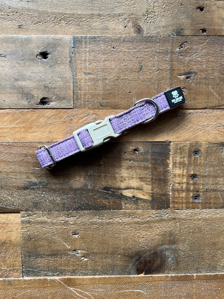 Organic Hemp Dog Collar - Lilac
