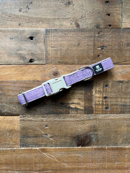 Organic Hemp Dog Collar - Lilac