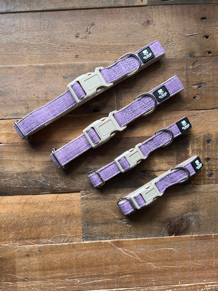 Organic Hemp Dog Collar - Lilac