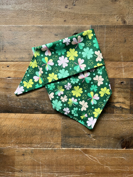 Lucky Shamrocks Dog Bandana