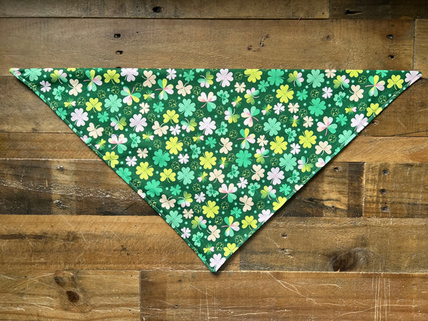 Lucky Shamrocks Dog Bandana