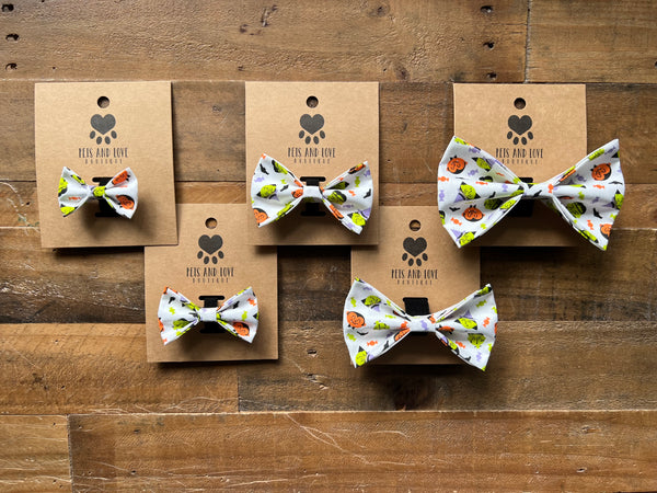 Halloween Mini Monsters Dog Bow Tie