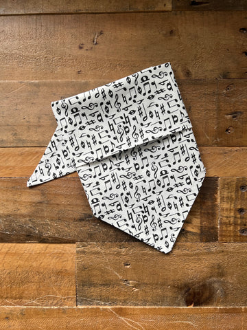 Music Notes Dog Bandana