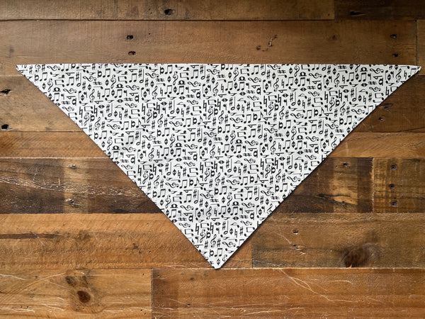 Music Notes Dog Bandana