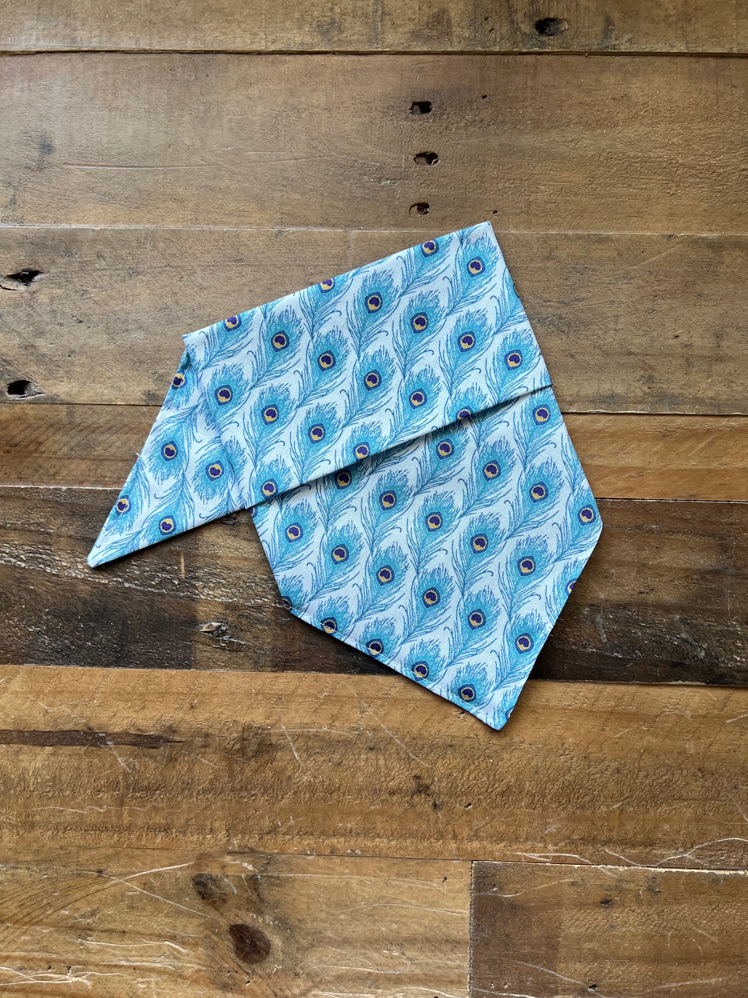 Peacock Feathers Dog Bandana