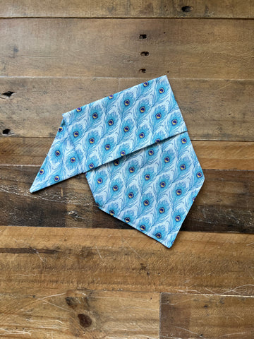 Peacock Feathers Dog Bandana