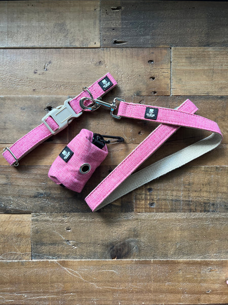 Organic Hemp Dog Leash - Pink