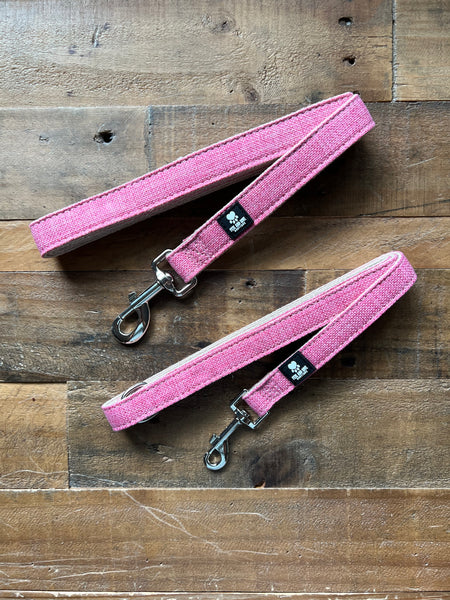 Organic Hemp Dog Leash - Pink