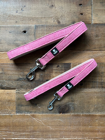 Organic Hemp Dog Leash - Pink