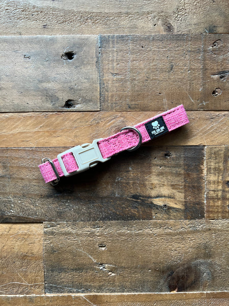 Organic Hemp Dog Collar - Pink