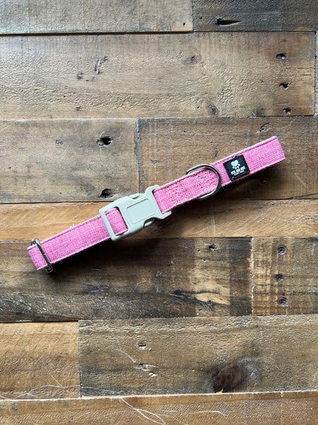 Organic Hemp Dog Collar - Pink