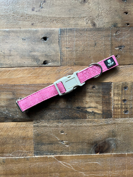 Organic Hemp Dog Collar - Pink