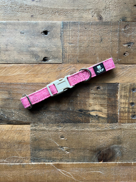 Organic Hemp Dog Collar - Pink