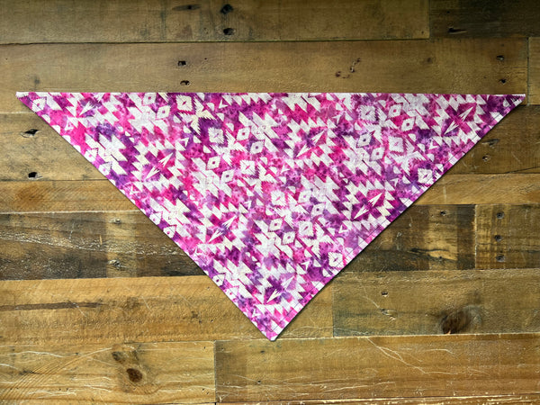Pink Southwest Dog Bandana