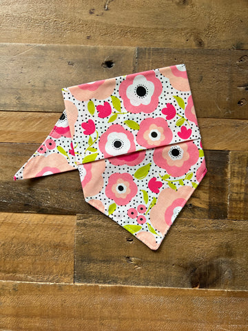 Pink Spring Flowers Dog Bandana