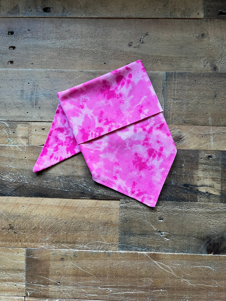 Pink Tie Dye Dog Bandana