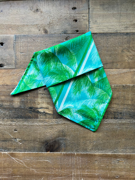 Poolside Palms Dog Bandana - Day Light