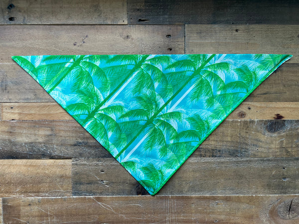 Poolside Palms Dog Bandana - Day Light