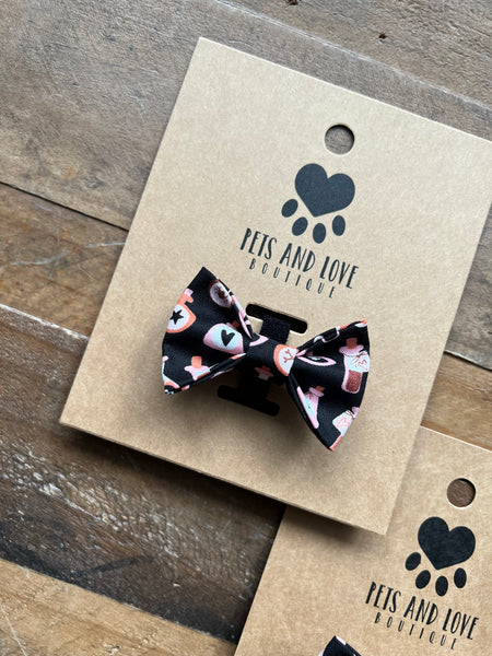 Halloween Potions Dog Bow Tie Black - Extra Small Size