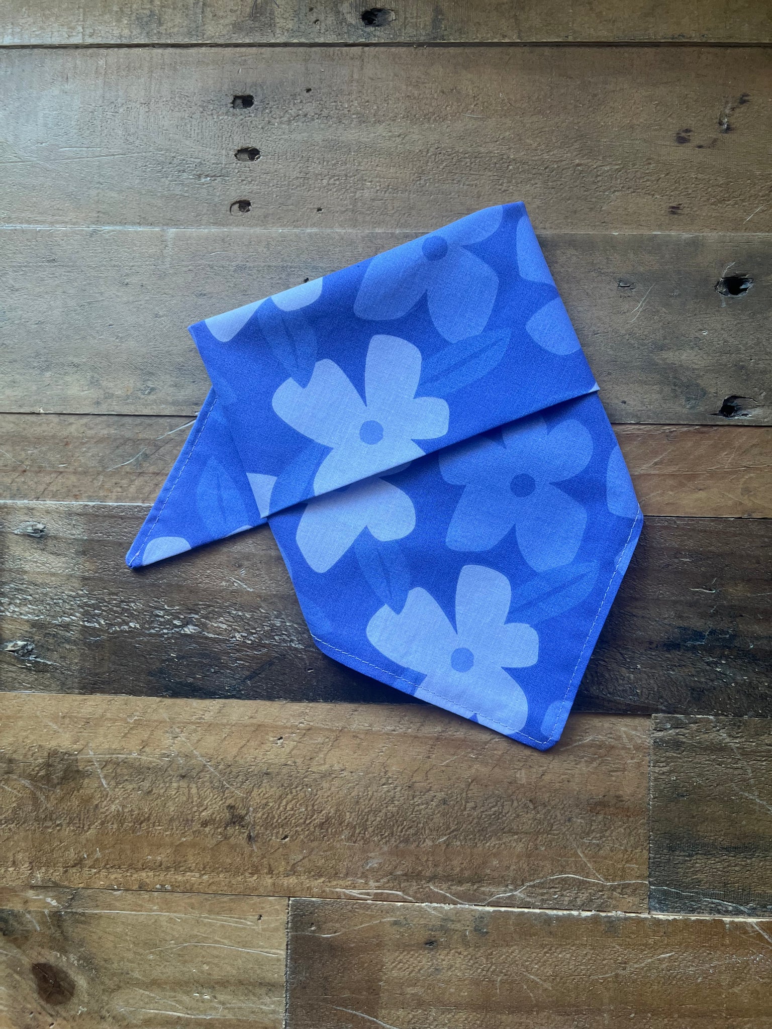 Purple Tropical Flowers Dog Bandana