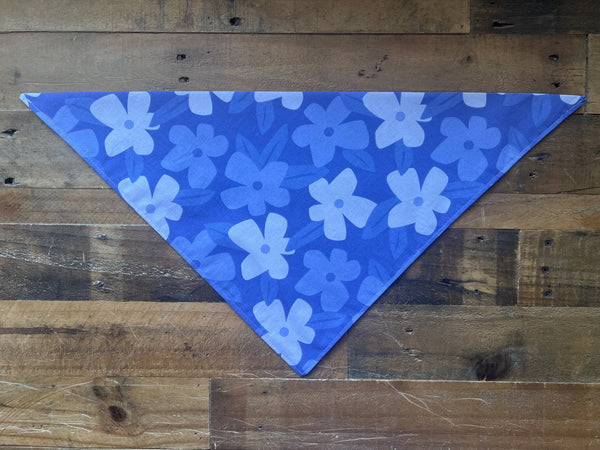 Purple Tropical Flowers Dog Bandana