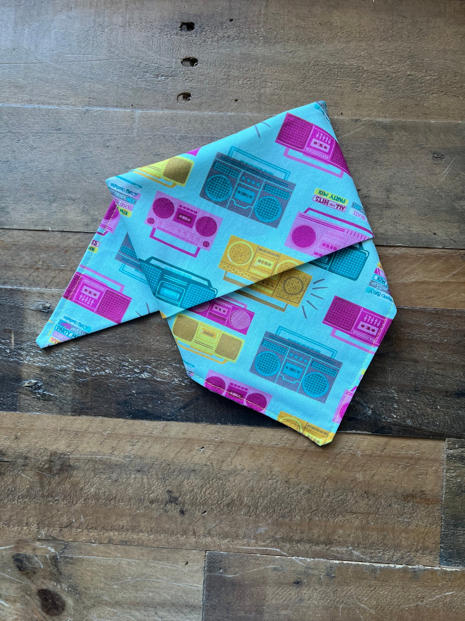 Retro Boombox Dog Bandana