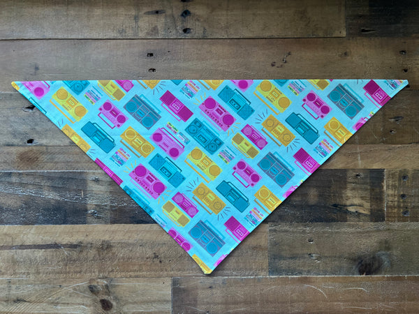 Retro Boombox Dog Bandana