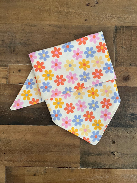 Retro Daisy Dog Bandana