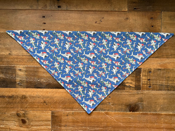 Christmas Santa Jaws Dog Bandana
