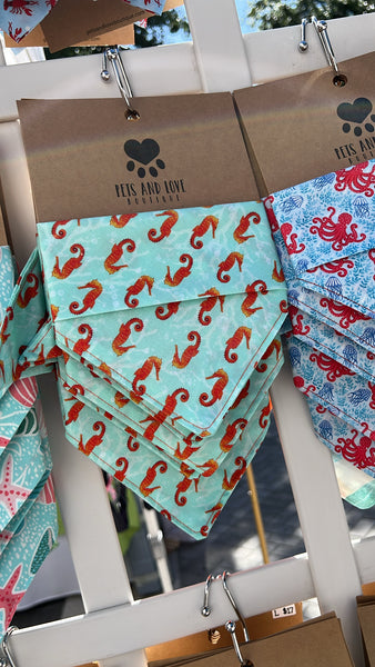 Sea Horses Dog Bandana