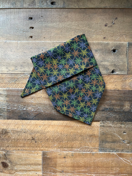 Halloween Spider Webs Dog Bandana