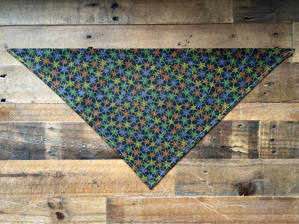 Halloween Spider Webs Dog Bandana