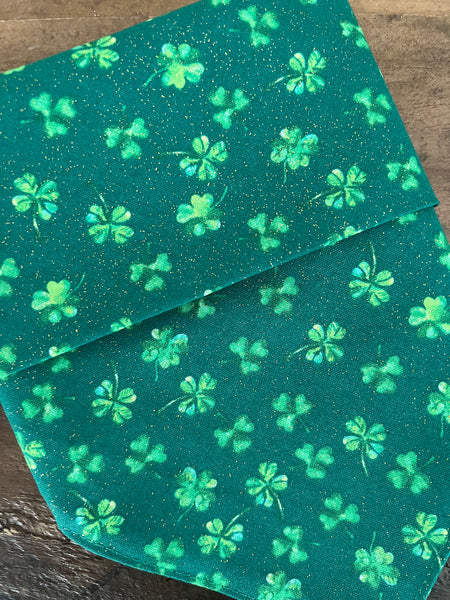 St. Patricks Day Glitter Shamrocks Dog Bandana