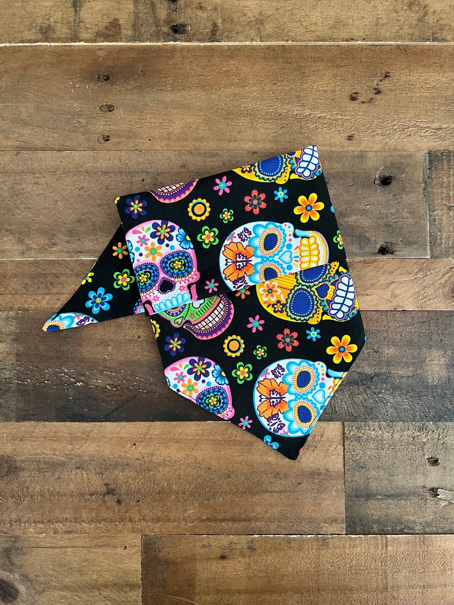 Sugar Skulls Dog Bandana