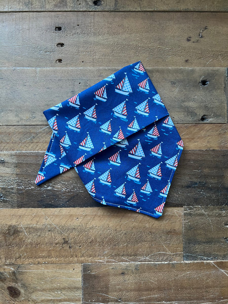 Summer Sailboats Dog Bandana