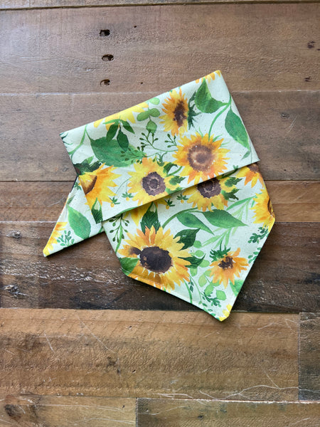 Sunflowers Dog Bandana