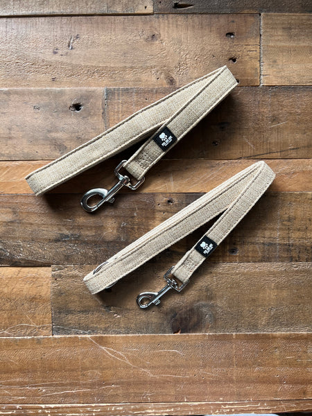 Organic Hemp Dog Leash - Tan