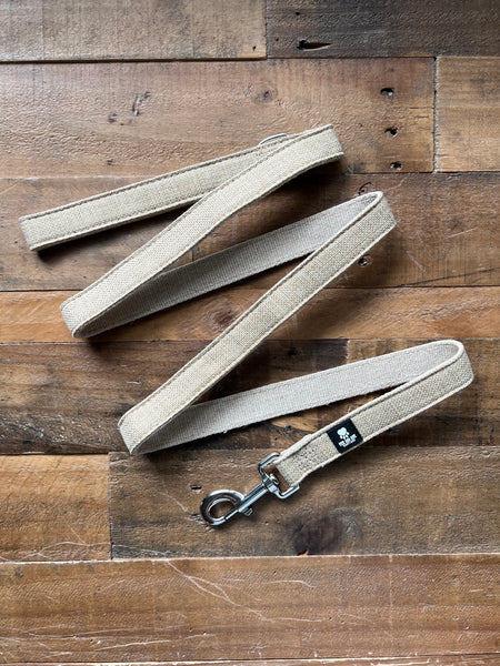 Organic Hemp Dog Leash - Tan